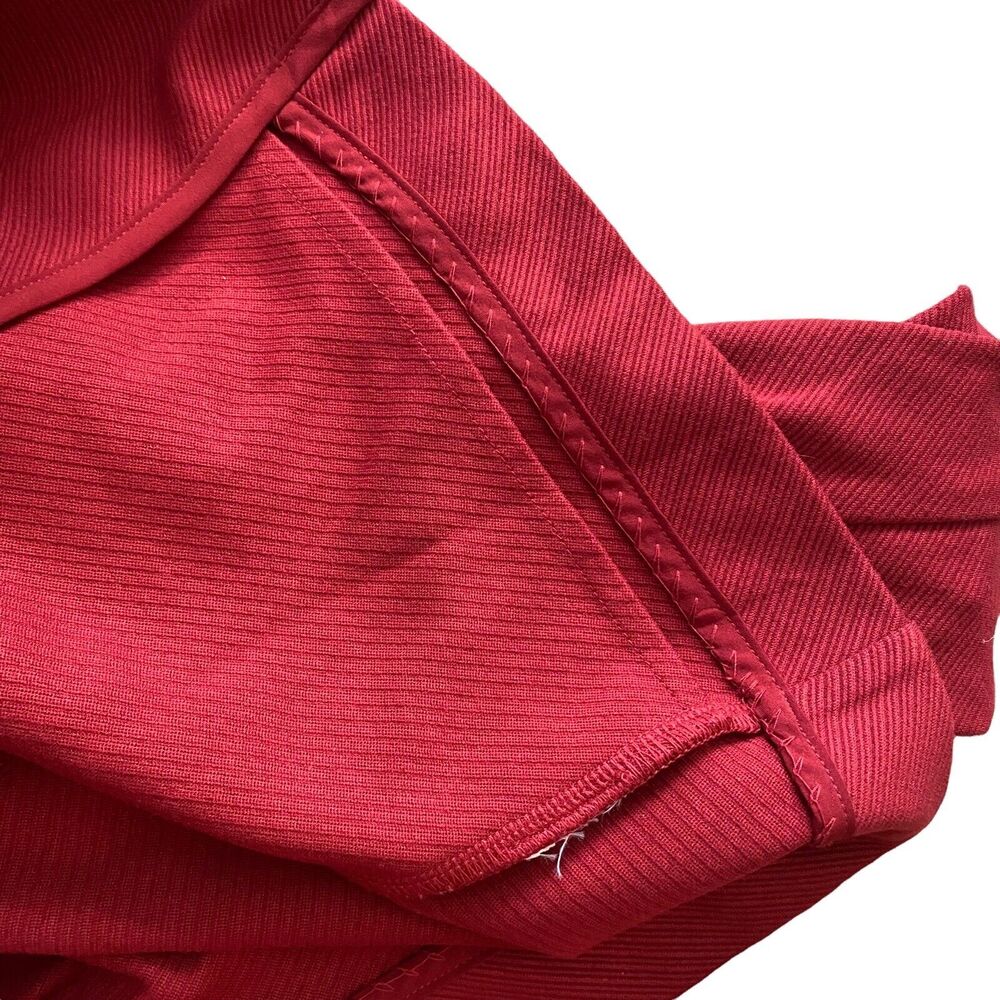 Cabi Small Jacket Snap Button Front Red Textured Collared Pockets - Picture 4 of 11